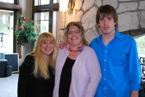 Connor Doran with Heather Barnes Jackson and Amy Doran at Chelsea's Gala